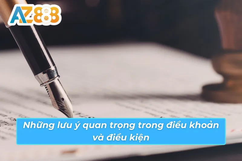 Những lưu ý quan trọng trong chính sách điều khoản và điều kiện
