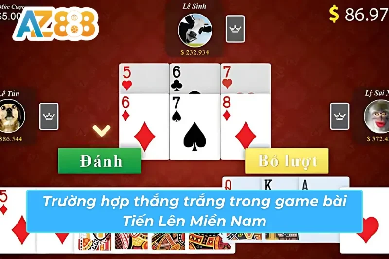 Tiến Lên Miền Nam - Game Bài Ăn Khách Nhất 2026 Tại AZ888 5 Trường hợp thắng trắng trong Tiến Lên Miền Nam tại AZ888